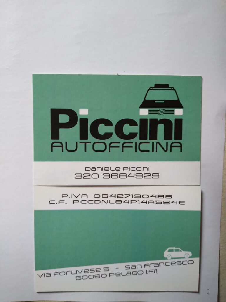 autoffinica piccini nuovo sponsor